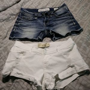 2 PAIR DENIM SHORTS BOTH FOR $20!!